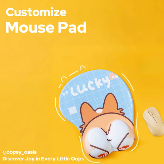 Customized Cute Soft 3D Mouse Pads - Oopsy Oasis