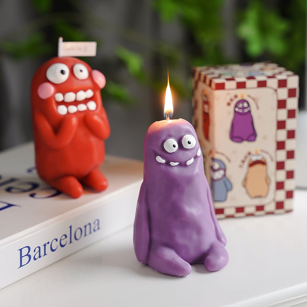 Funny Cute Monster Candle - Oopsy Oasis