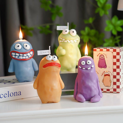 Funny Cute Monster Candle - Oopsy Oasis