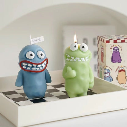 Funny Cute Monster Candle - Oopsy Oasis