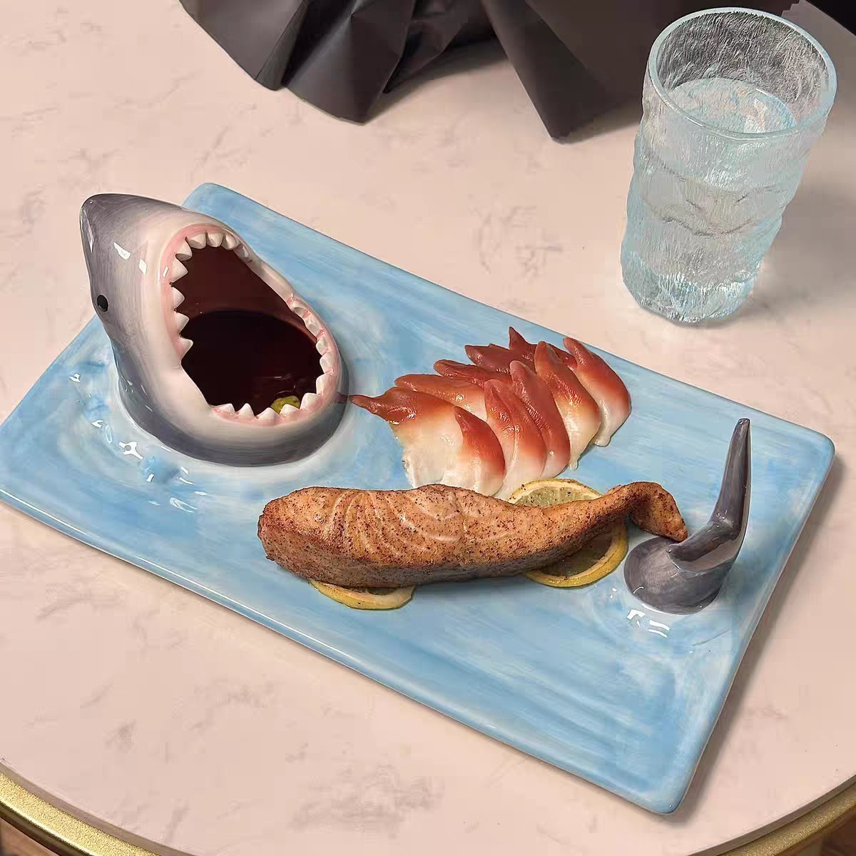 Shark Attack Sushi Plate - Oopsy Oasis