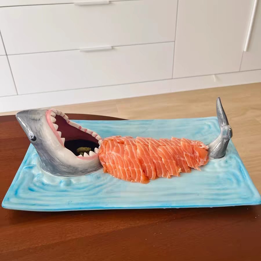 Shark Attack Sushi Plate - Oopsy Oasis