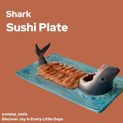 Shark Attack Sushi Plate - Oopsy Oasis