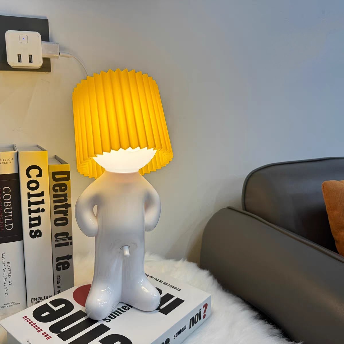 Shy Boy Table Lamp - Oopsy Oasis