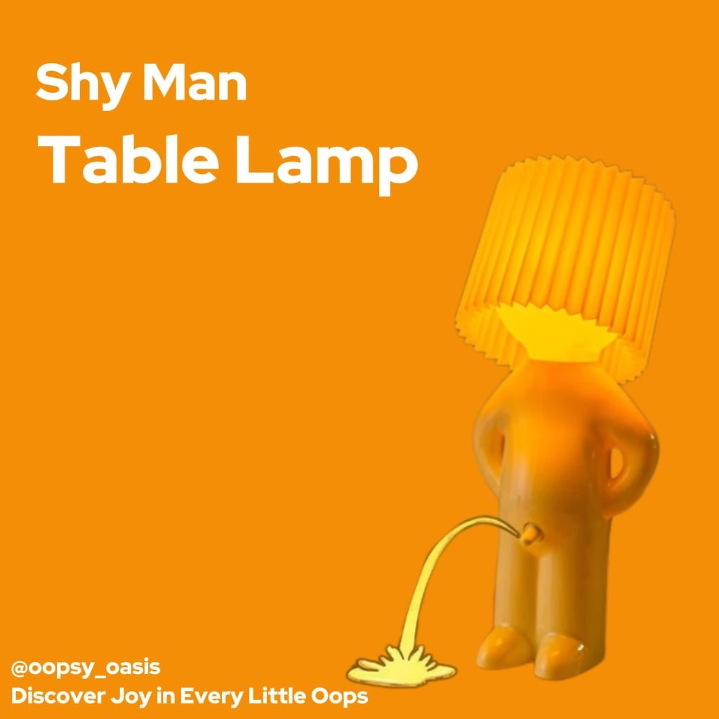 Shy Boy Table Lamp - Oopsy Oasis